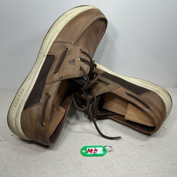 SPERRY Top-Sider  Sz 12 Mens Convoy 3-Eye Boat Shoe STS17292 Brown Leather - Picture 1 of 8